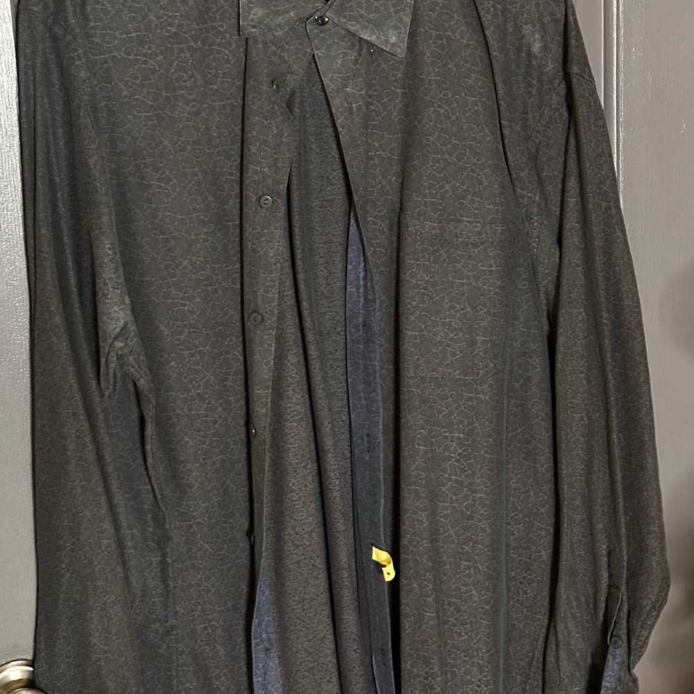 Jhane Barnes Charcoal Patterned Shirt